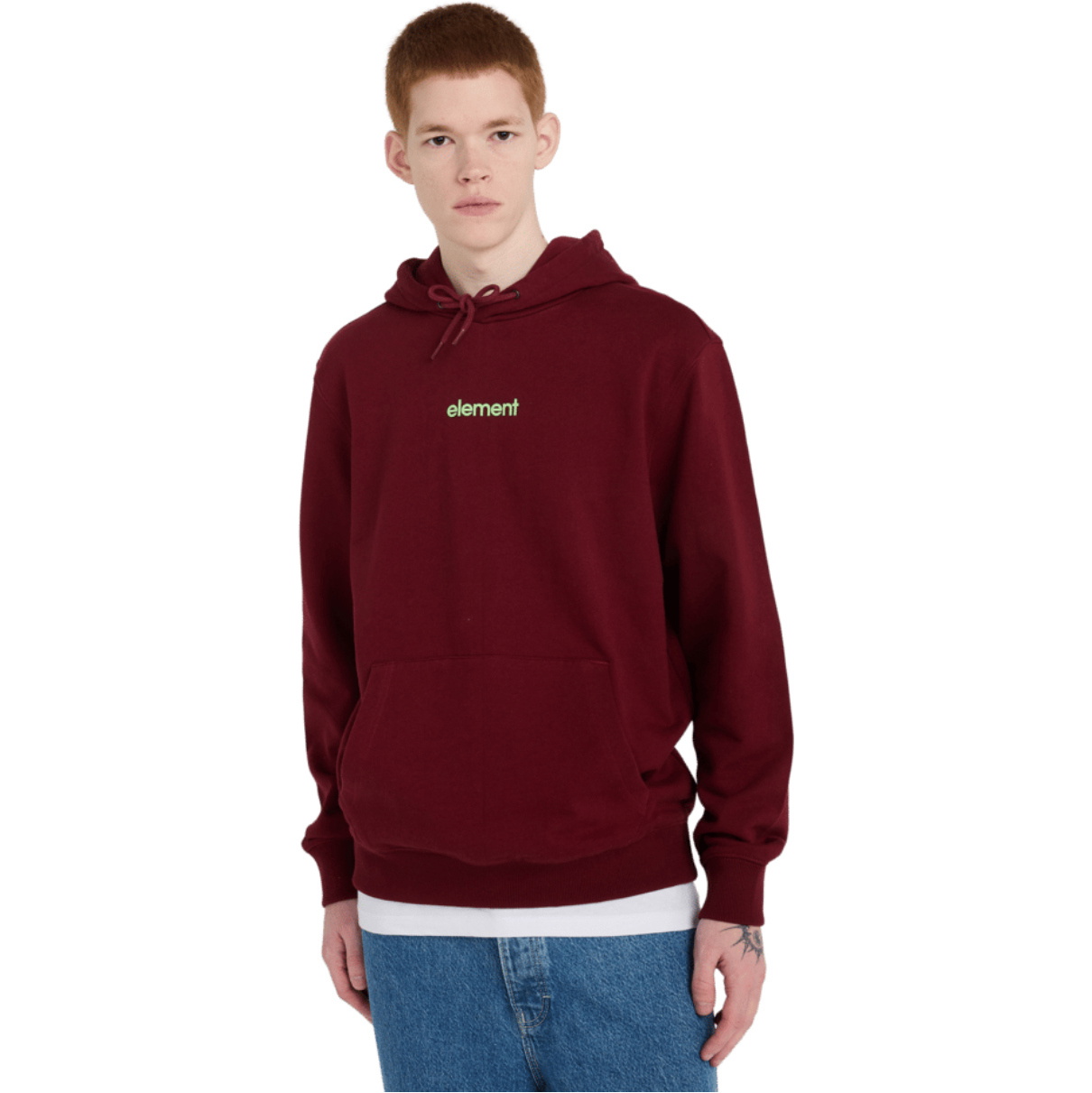 2026 Element Mens Lowcase Simple Logo Hoodie ELYSF00267 - Zinfandel